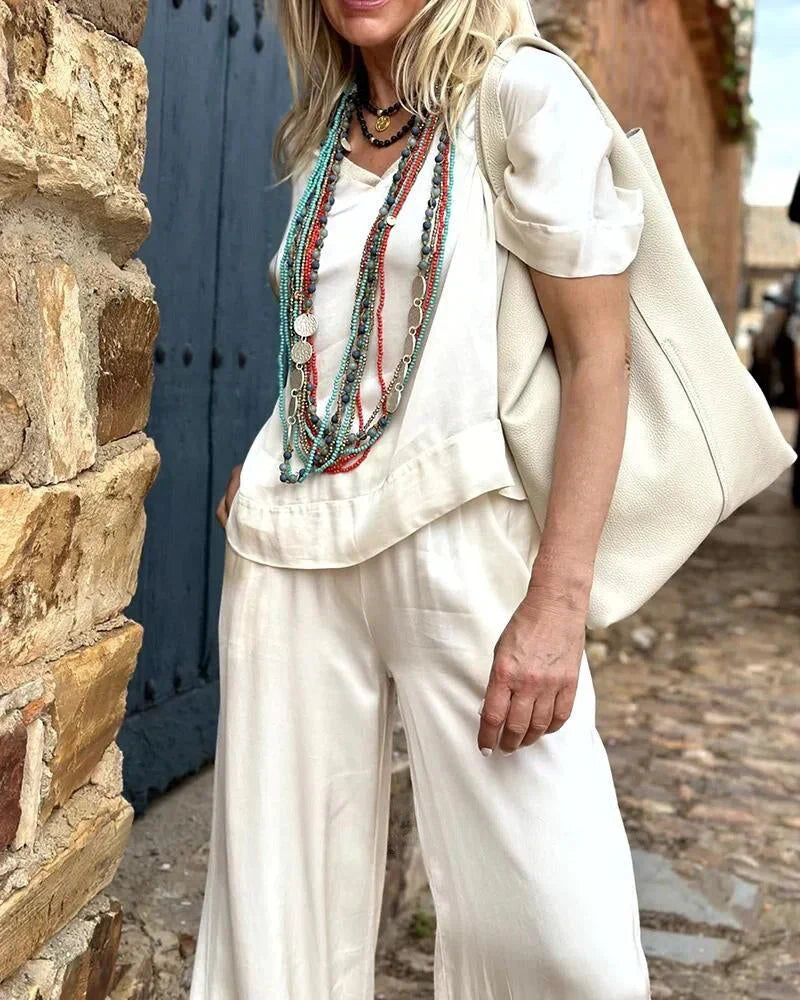 Carmen | Damen Elegantes Zweiteiliges Outfit mit lockerem Schnitt