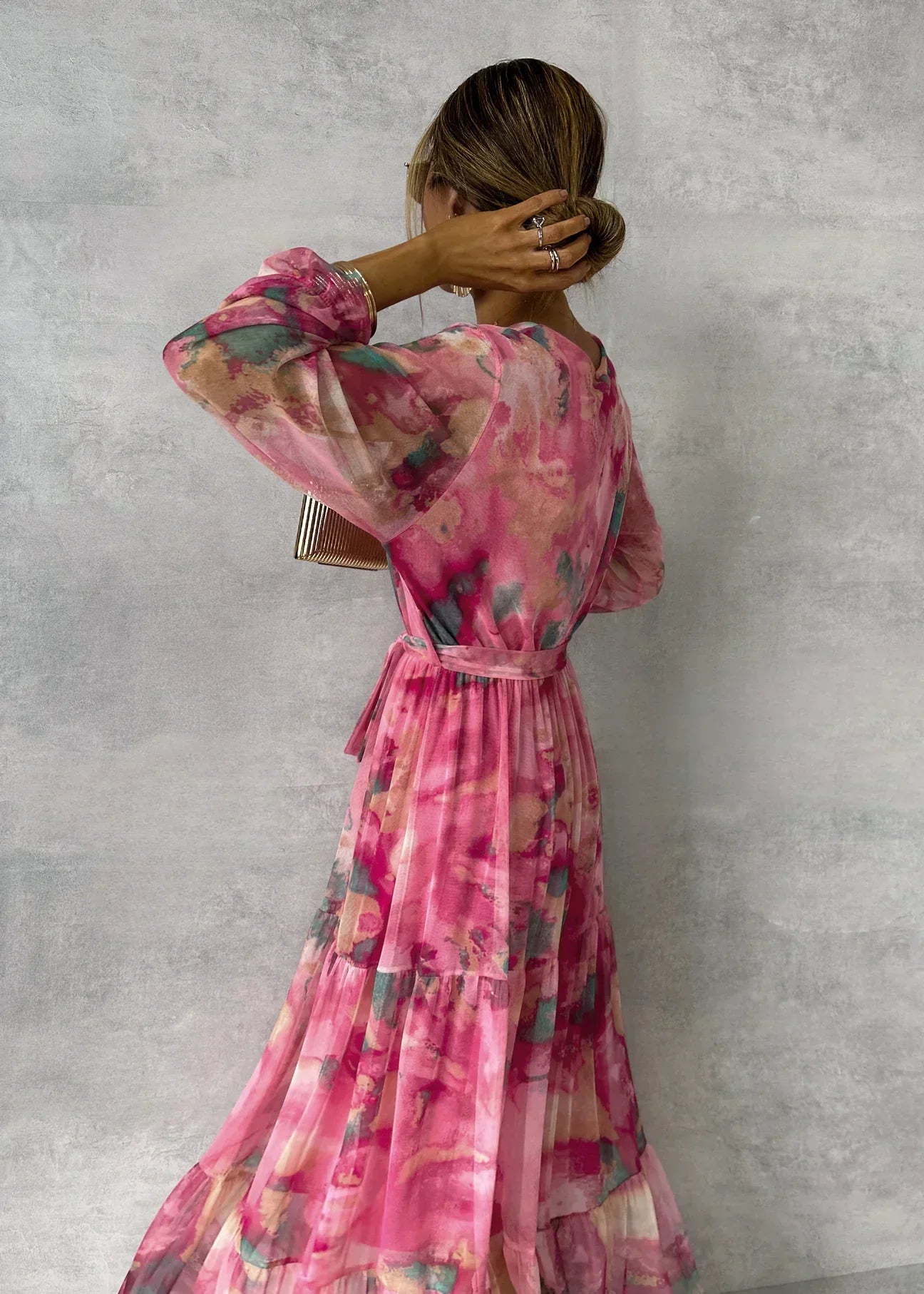Daniela | Sommer Maxikleid mit Blumenmuster