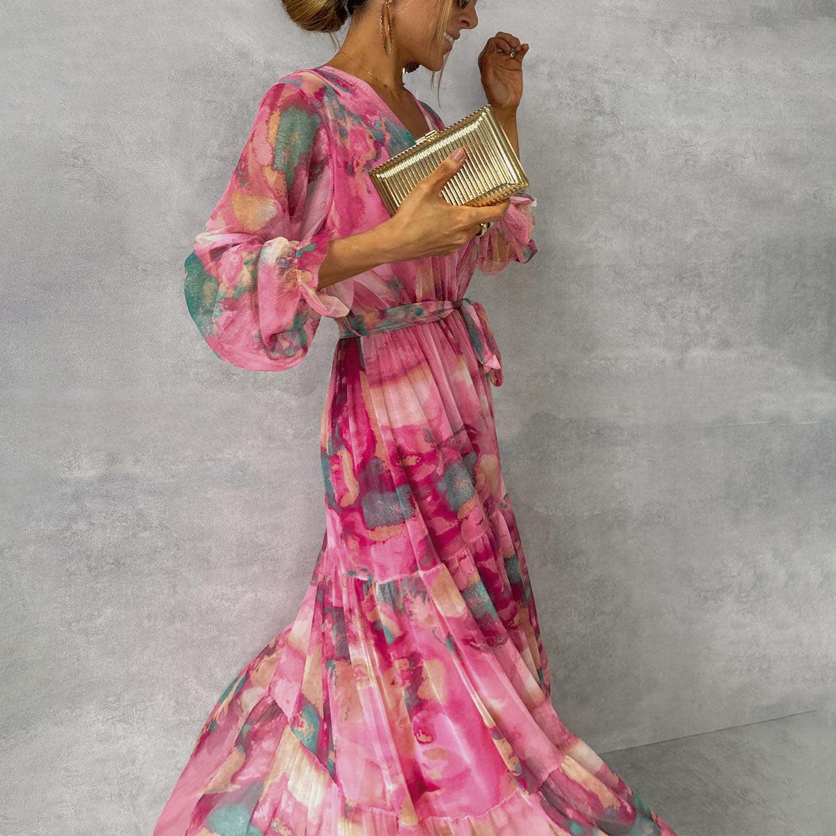 Daniela | Sommer Maxikleid mit Blumenmuster