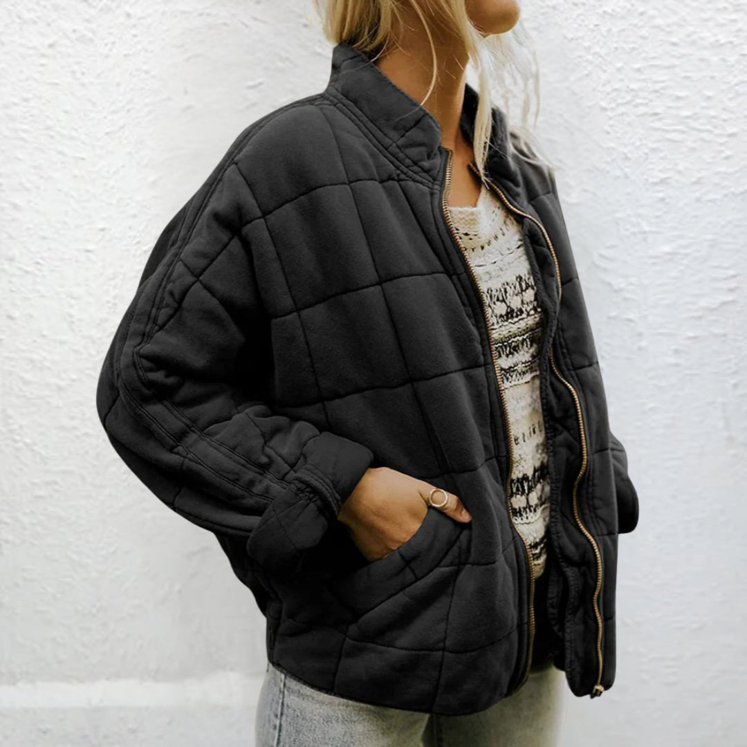 Sophia | Damen Winter Steppjacke mit Reißverschluss