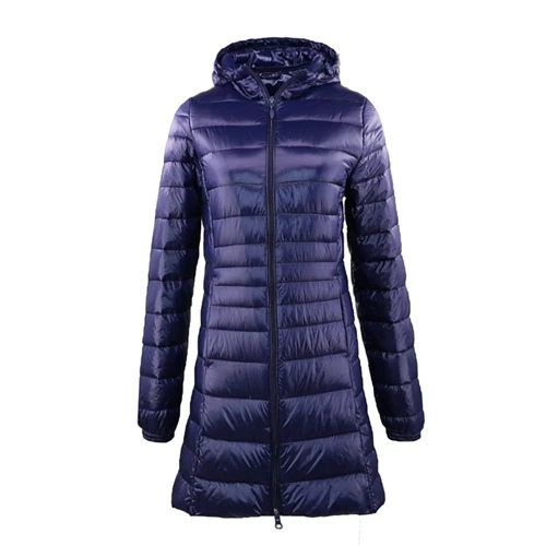 Gabriela | Damen Winter-Steppmantel mit Kapuze und Reißverschluss