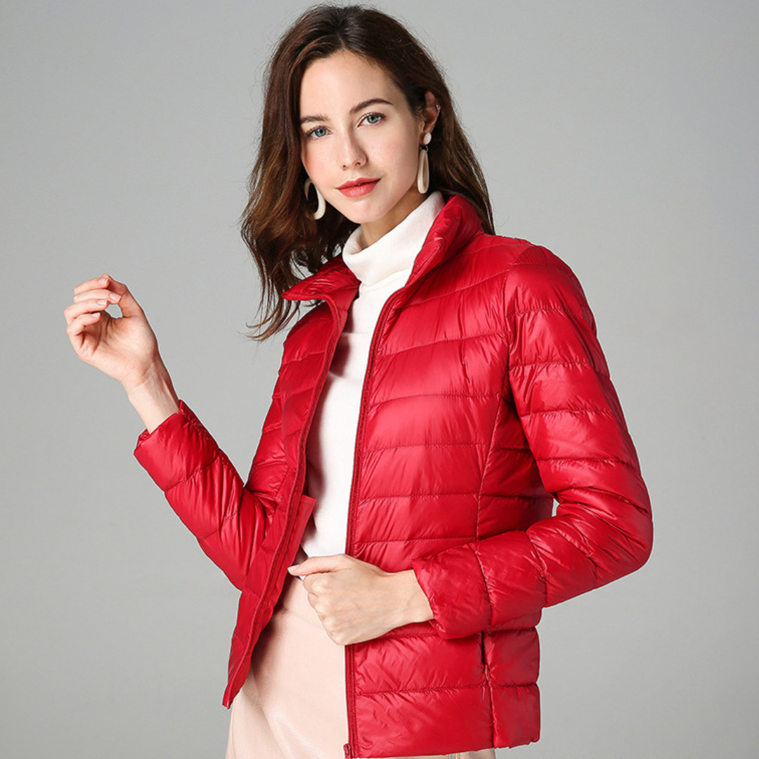Sabina | Leichte Damen Winter-Pufferjacke mit Reißverschluss