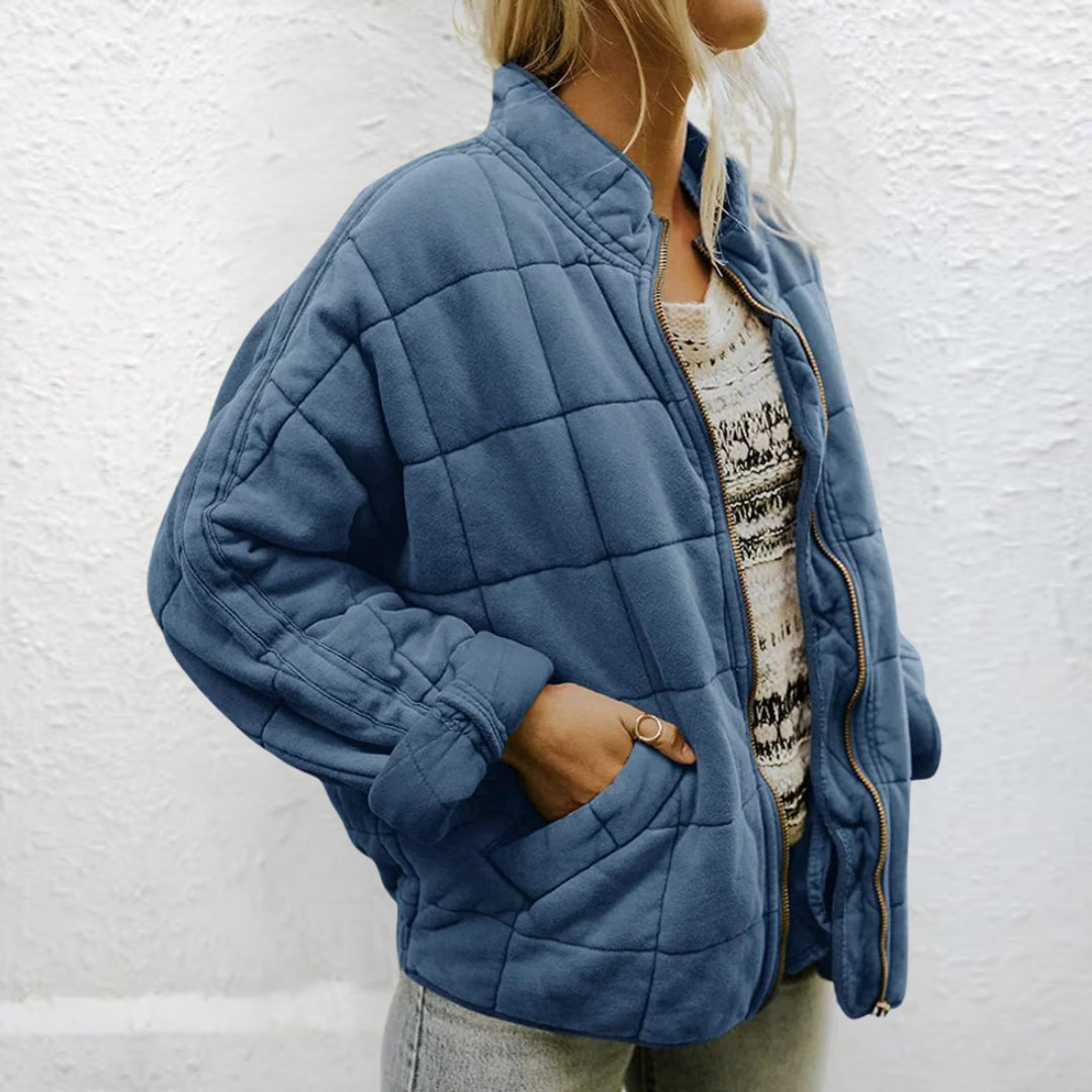 Sophia | Damen Winter Steppjacke mit Reißverschluss