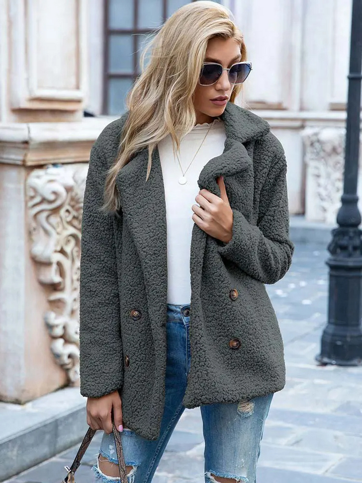 Tanja | Kuscheliger Stylischer Teddy-Jacke Damen