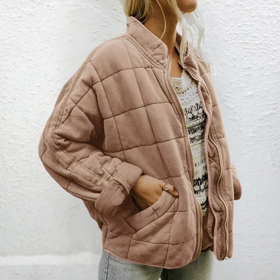 Sophia | Damen Winter Steppjacke mit Reißverschluss