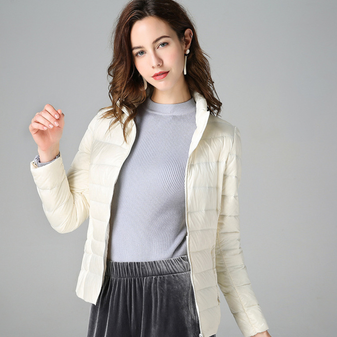 Sabina | Leichte Damen Winter-Pufferjacke mit Reißverschluss