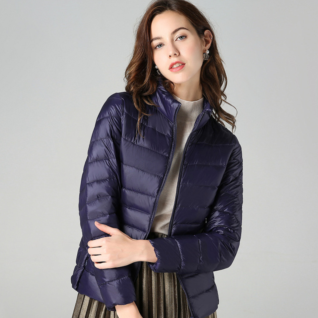 Sabina | Leichte Damen Winter-Pufferjacke mit Reißverschluss