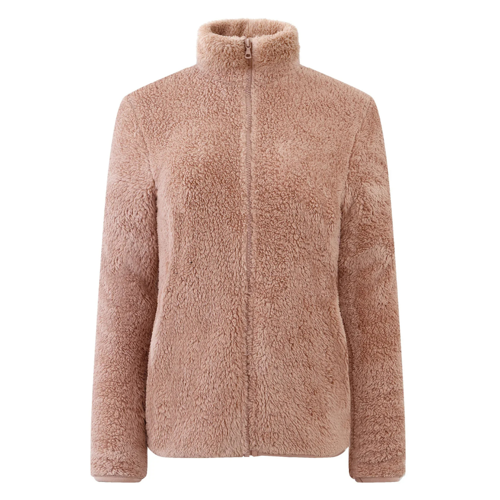 Carolin | Damen Winter-Fleecejacke mit Reißverschluss