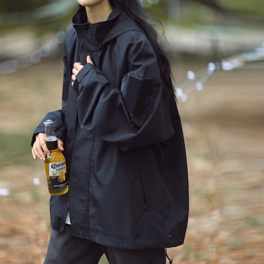 Beatrice | Damen Winter Utility Jacke mit Kapuze und Reißverschluss