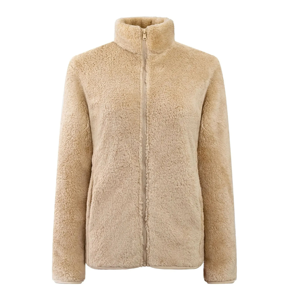 Carolin | Damen Winter-Fleecejacke mit Reißverschluss