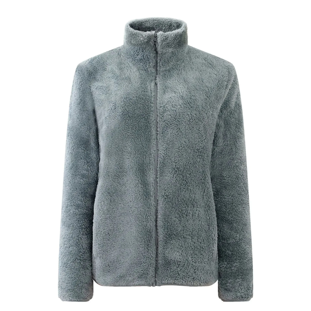 Carolin | Damen Winter-Fleecejacke mit Reißverschluss