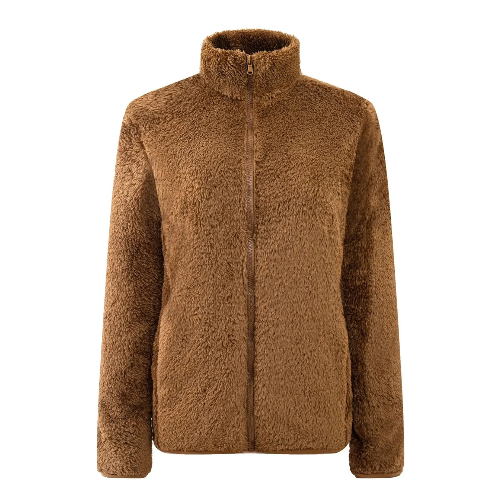 Carolin | Damen Winter-Fleecejacke mit Reißverschluss