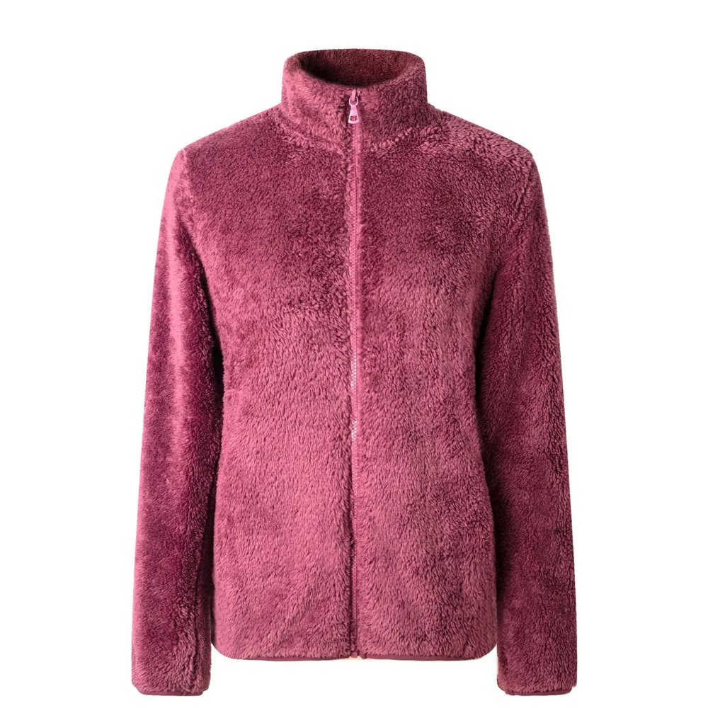 Carolin | Damen Winter-Fleecejacke mit Reißverschluss