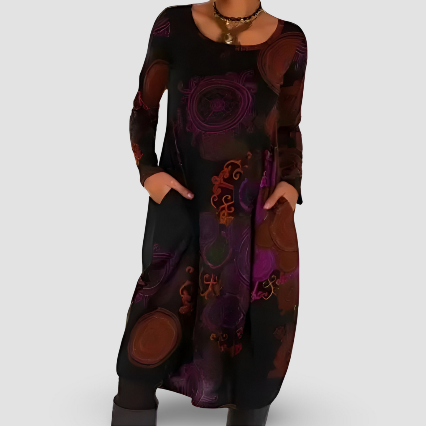 Rita | Stilvolles Kleid mit lockerem Sitz und Print