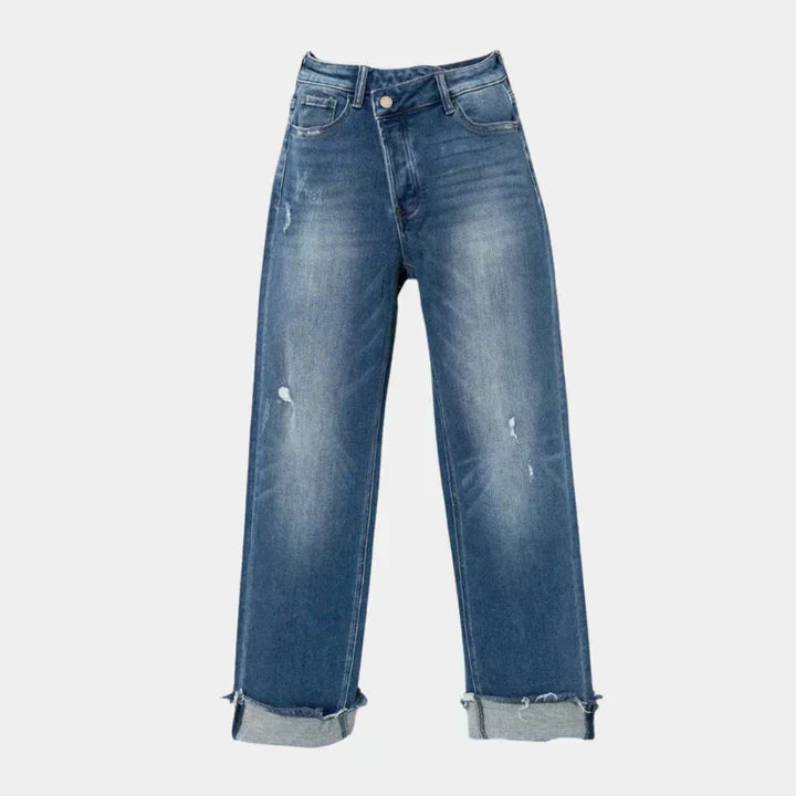 Gudrun | Stilvolle lässige Jeans mit Used-Look