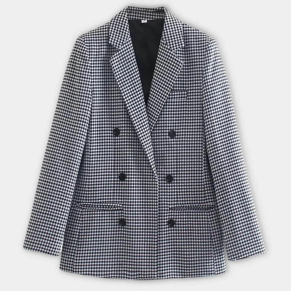 Claudia | Damen Winter-Doppelreiherblazer