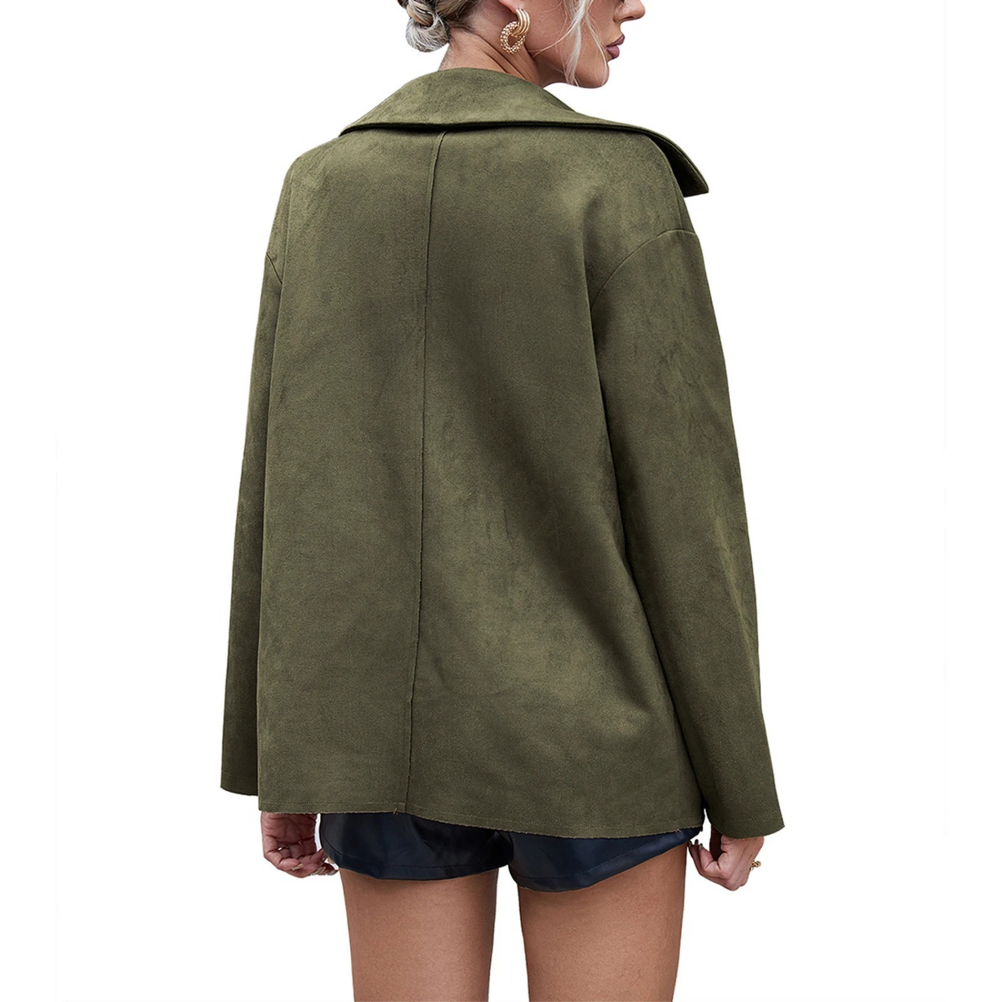 Beatrice | Elegante Wildlederjacke mit Knöpfen