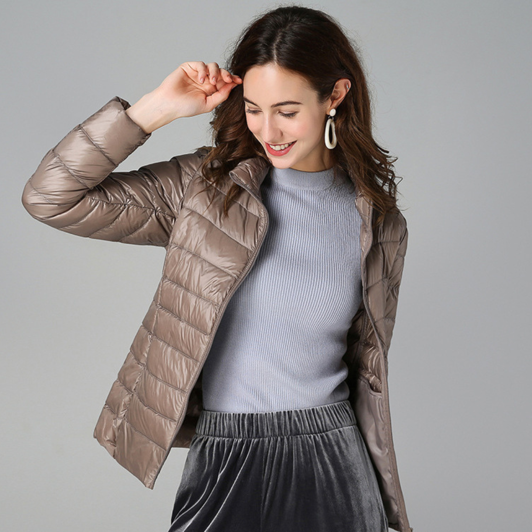 Sabina | Leichte Damen Winter-Pufferjacke mit Reißverschluss