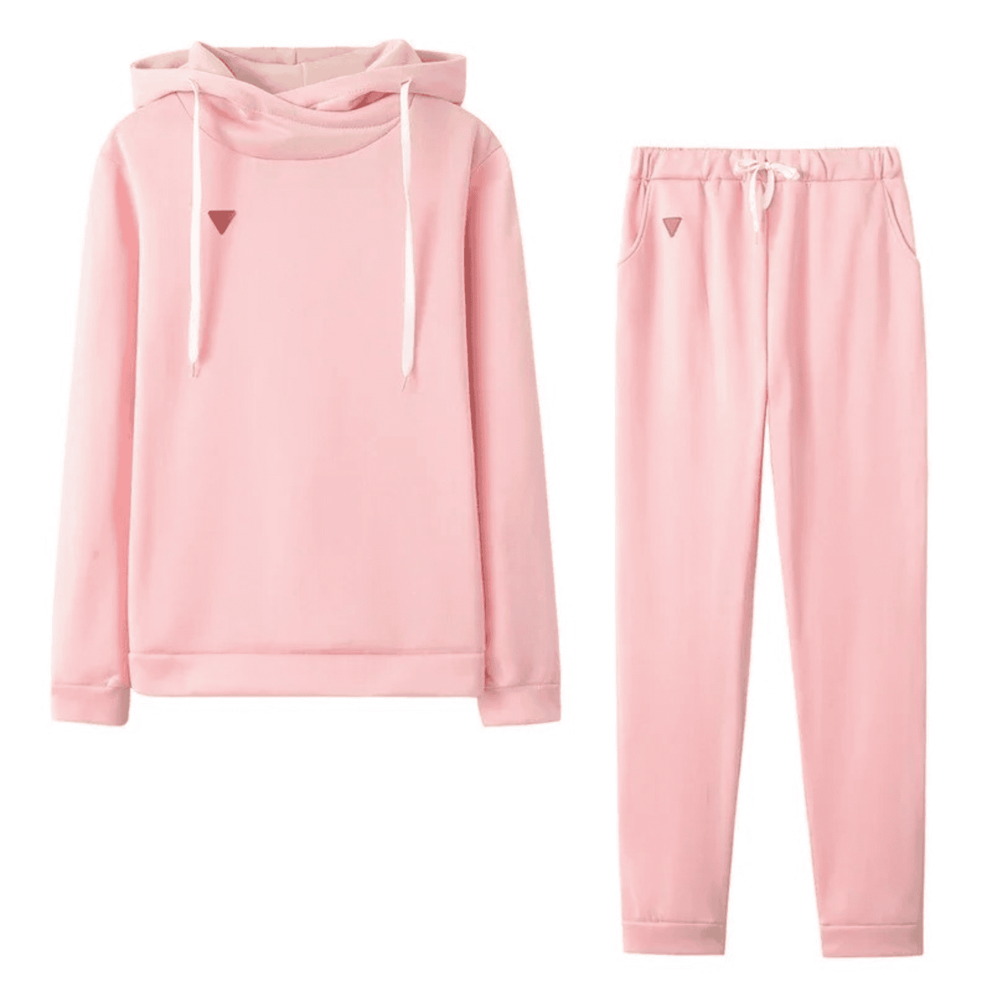 Martina | Damen Lässiger Trainingsanzug mit Hochkragen Kapuzenpullover