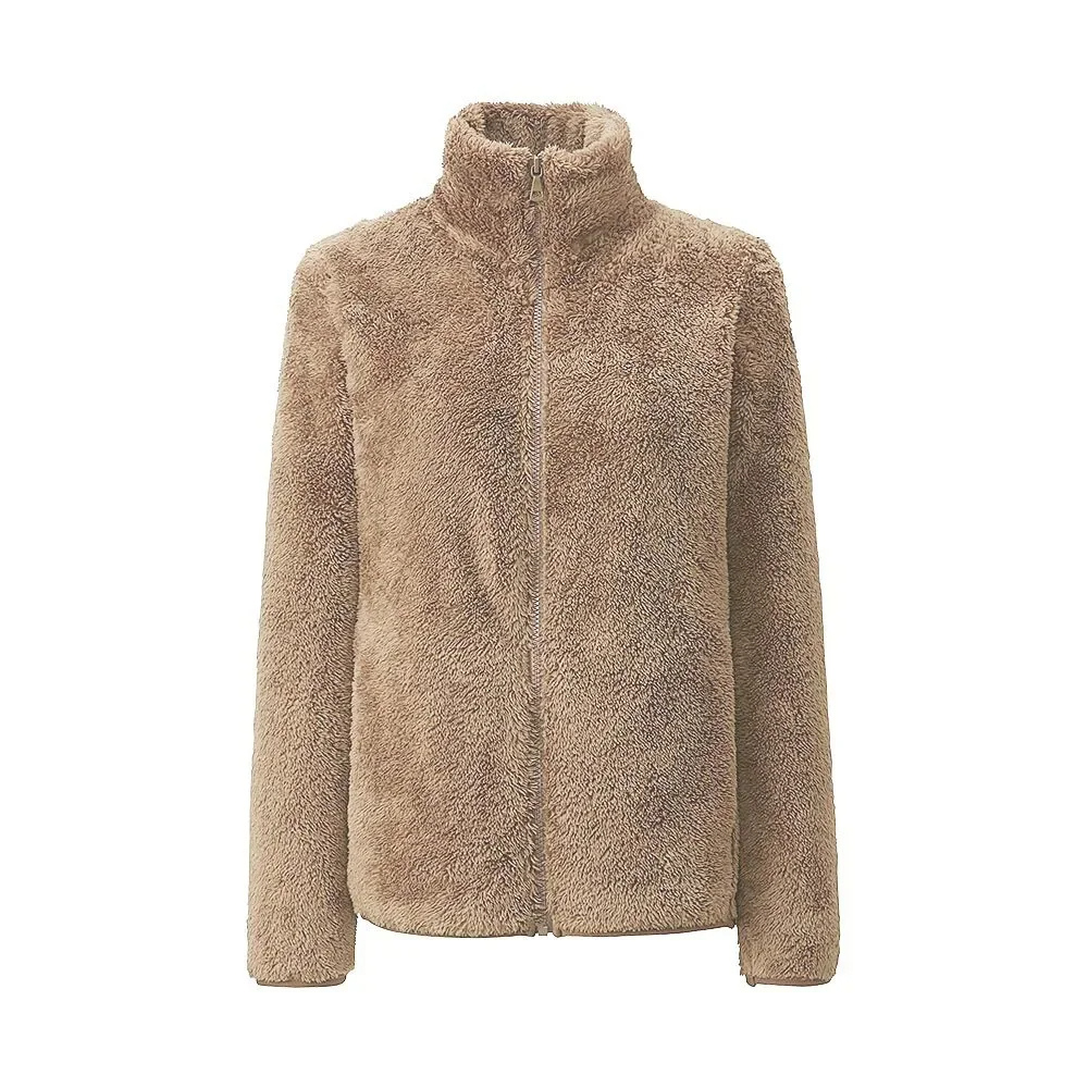 Carolin | Damen Winter-Fleecejacke mit Reißverschluss