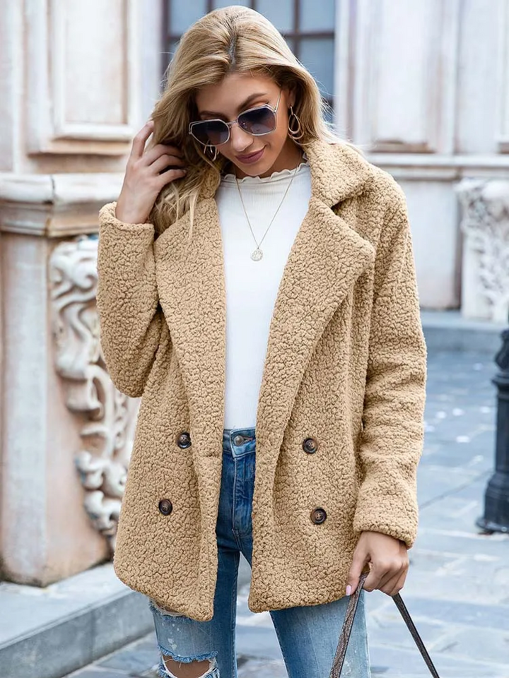 Tanja | Kuscheliger Stylischer Teddy-Jacke Damen