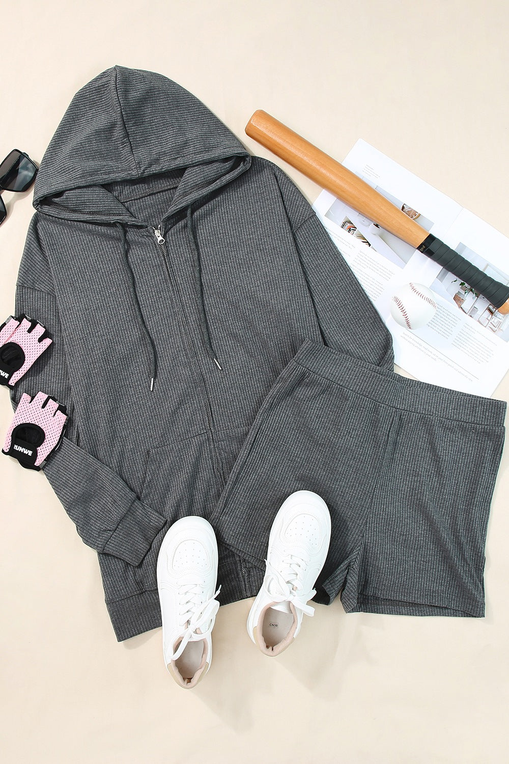 Angela | Kapuzen-Sweatshirt mit Reißverschluss Damen