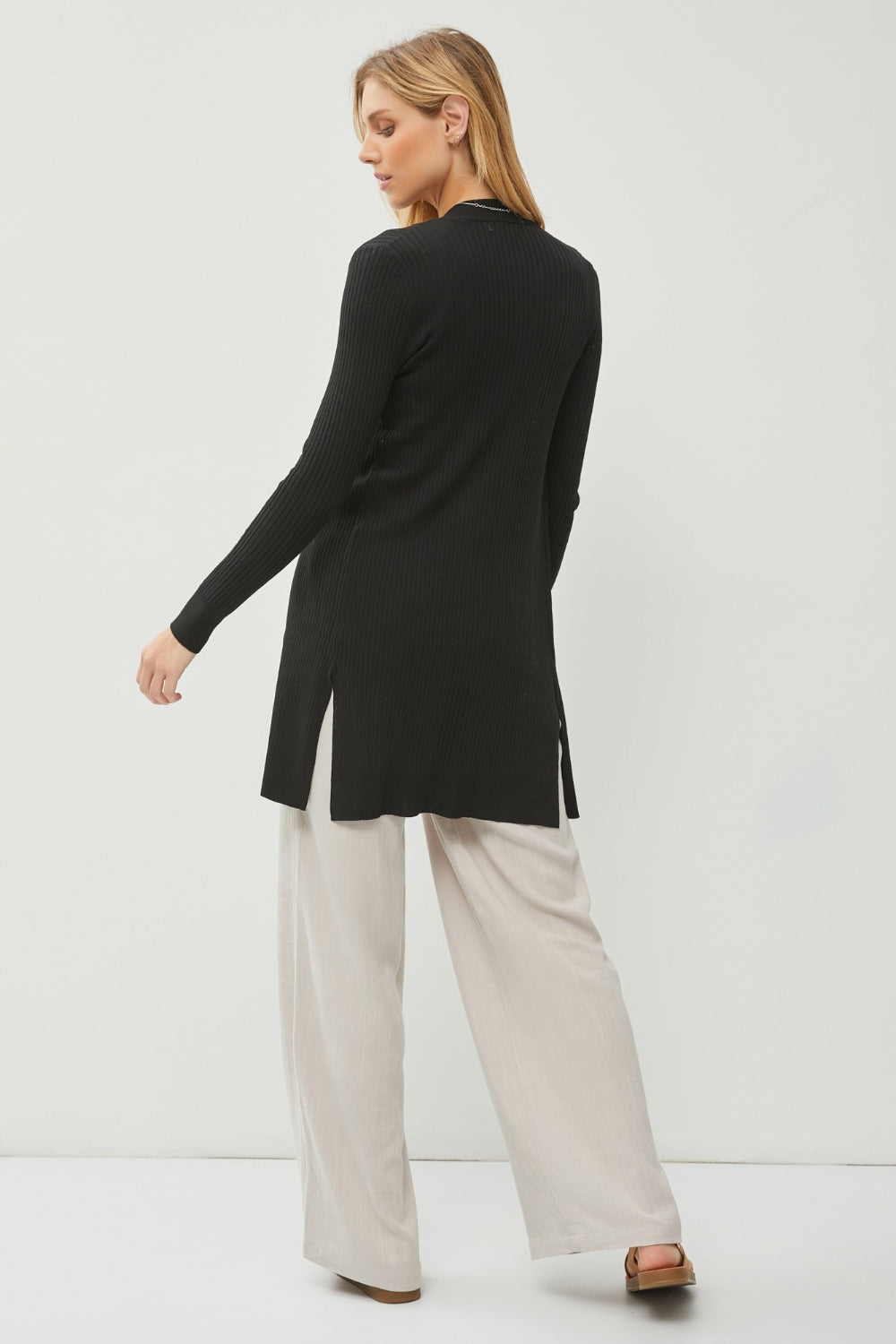 Beatrice | Elegante Offene Strickjacke Langarm Damen