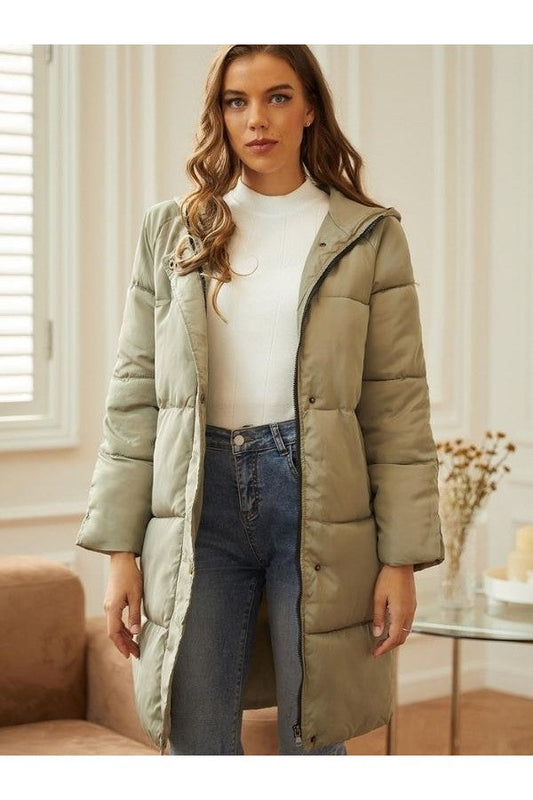 Laura | Damen Winter-Steppmantel mit Kapuze