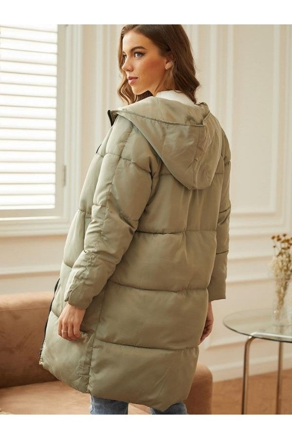 Laura | Damen Winter-Steppmantel mit Kapuze