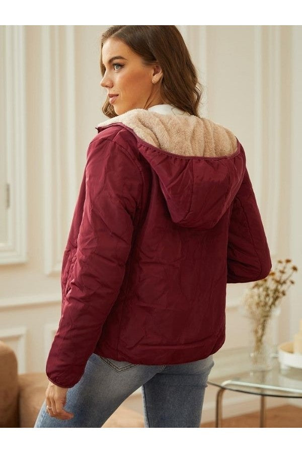 Lena | Damen Winter-Steppjacke mit Kapuze