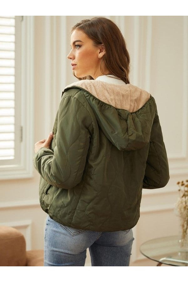 Lena | Damen Winter-Steppjacke mit Kapuze