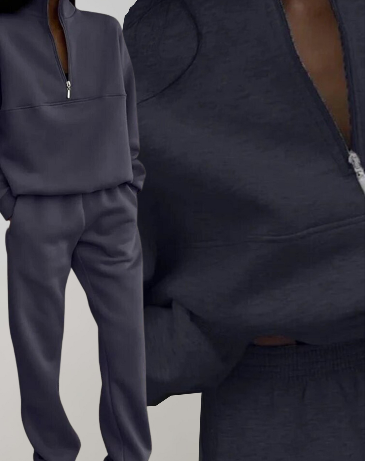 Maria | Damen Half-Zip Loungewear Set mit lockerer Passform