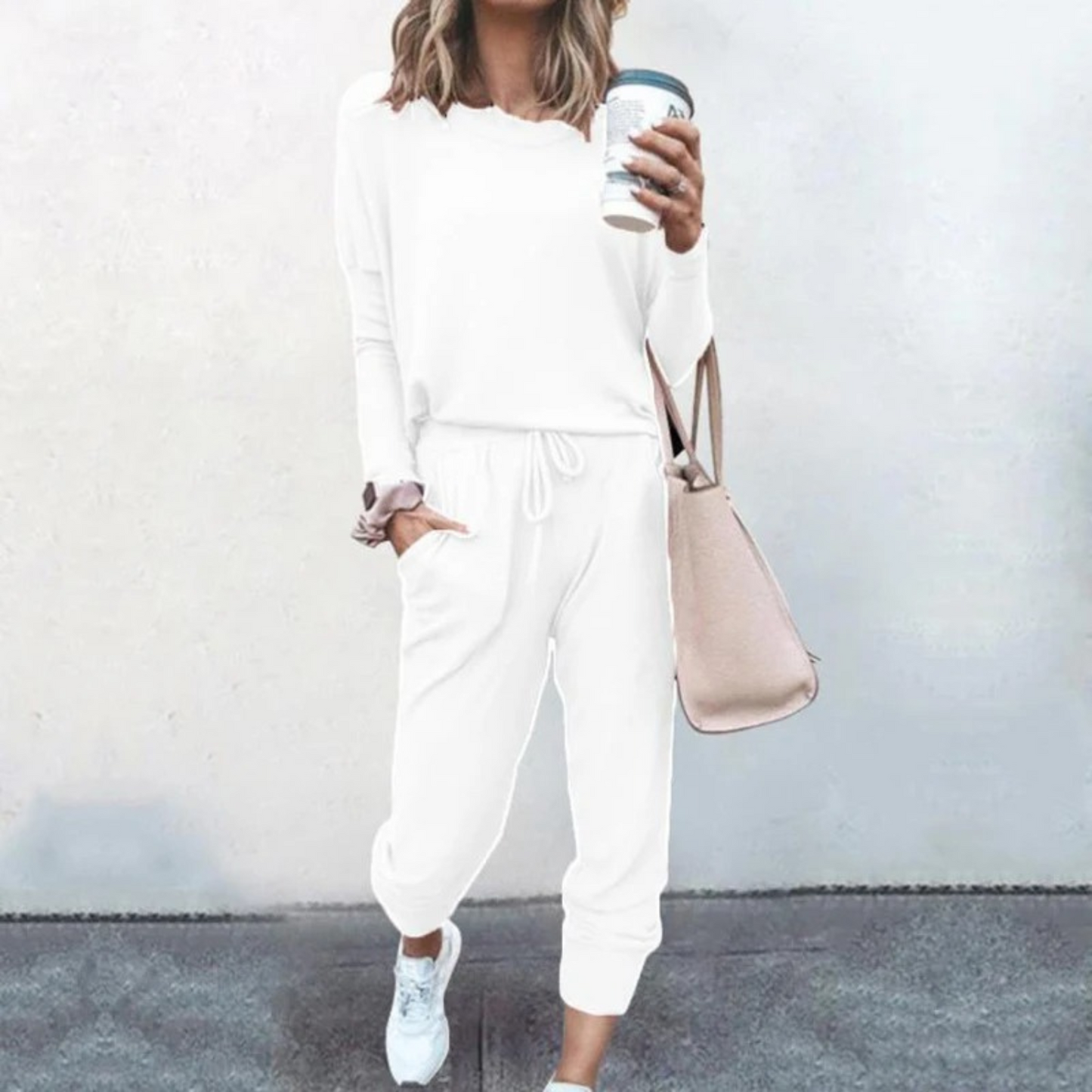 Natalie | Damen Zweiteiliges Lässiges Jogger Lounge Set