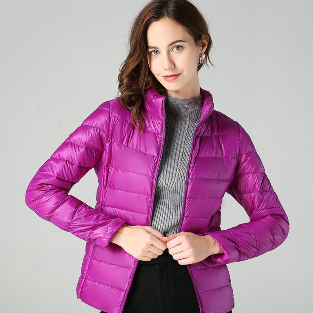 Sabina | Leichte Damen Winter-Pufferjacke mit Reißverschluss