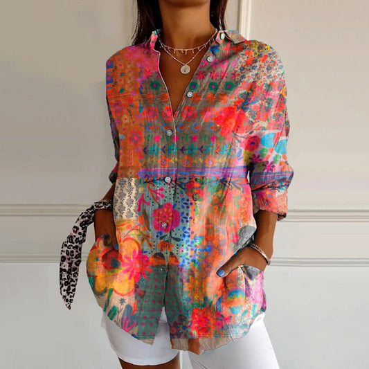 Anna | Lässige und Elegante Geblümte Bluse