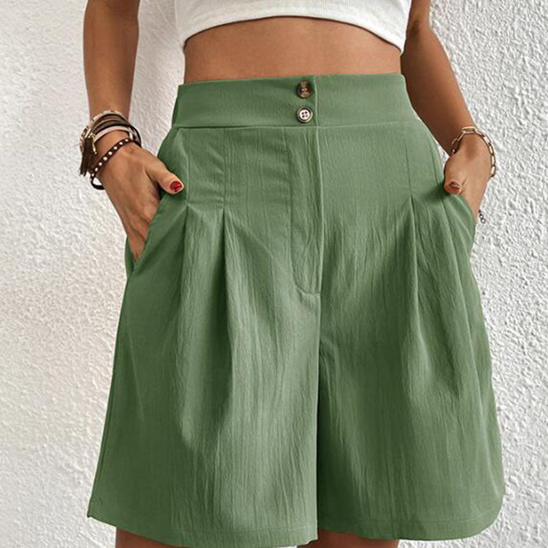 Ursula | Stylische Plissierte High-Waist-Shorts