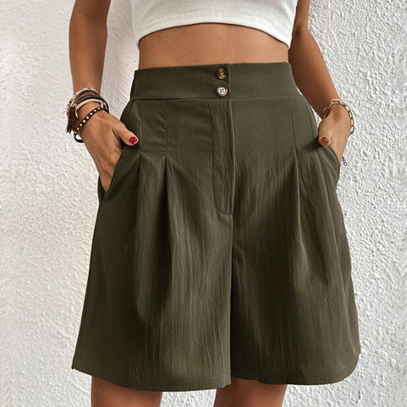 Ursula | Stylische Plissierte High-Waist-Shorts