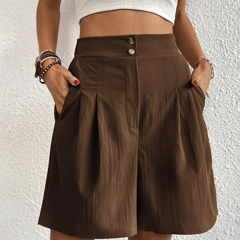 Ursula | Stylische Plissierte High-Waist-Shorts