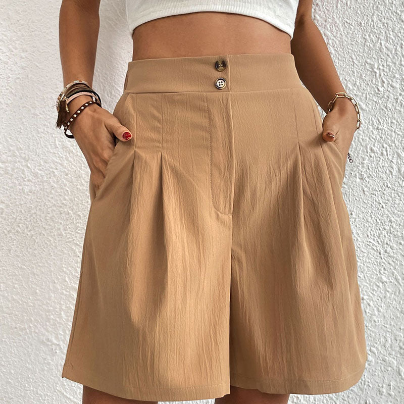 Ursula | Stylische Plissierte High-Waist-Shorts