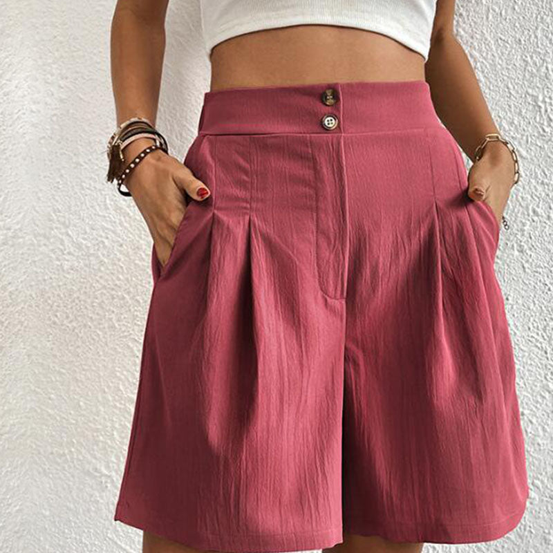 Ursula | Stylische Plissierte High-Waist-Shorts