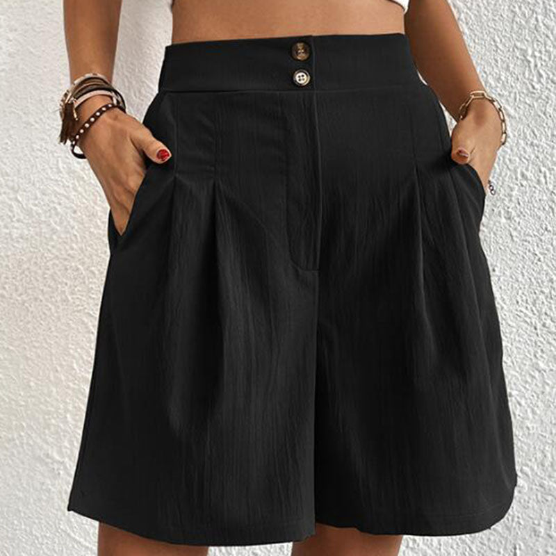 Ursula | Stylische Plissierte High-Waist-Shorts