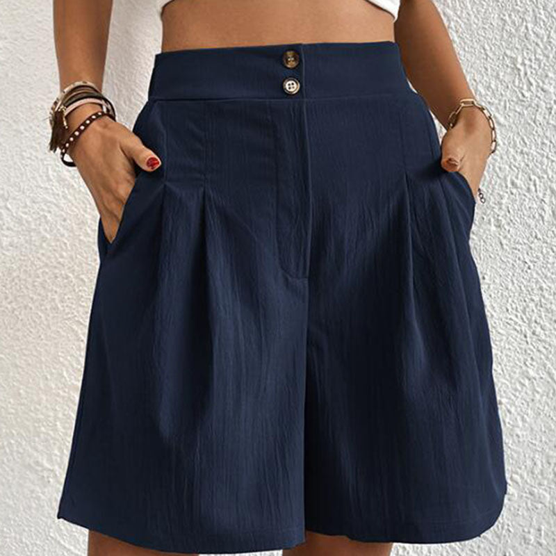 Ursula | Stylische Plissierte High-Waist-Shorts