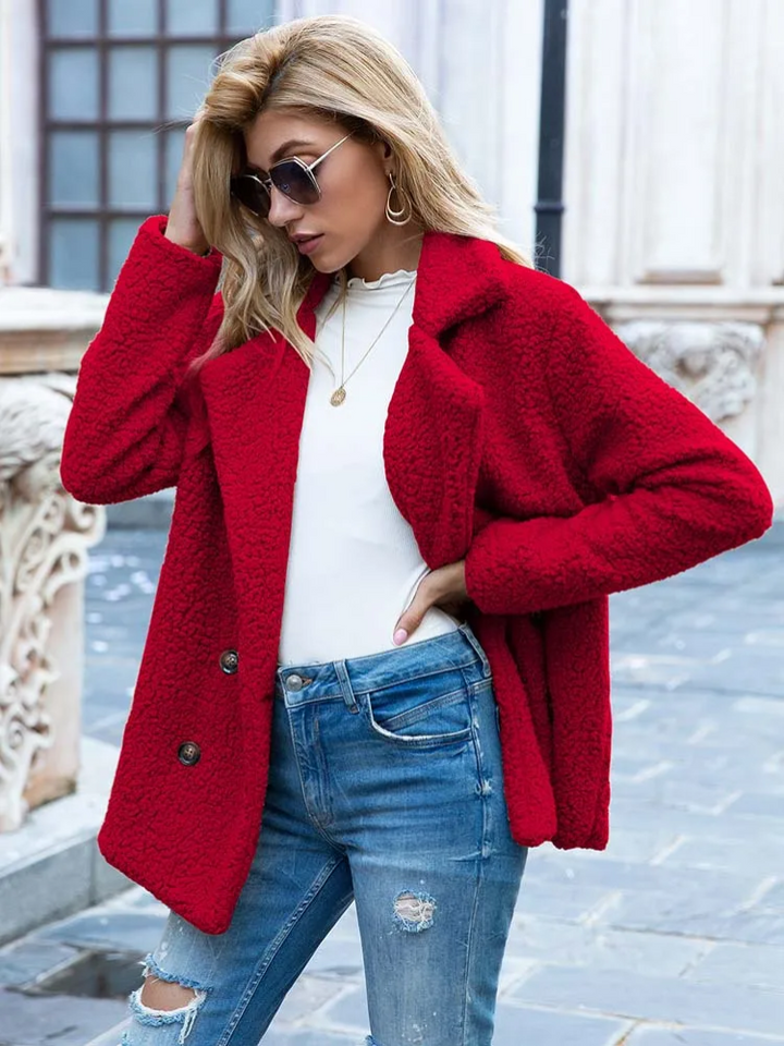 Tanja | Kuscheliger Stylischer Teddy-Jacke Damen