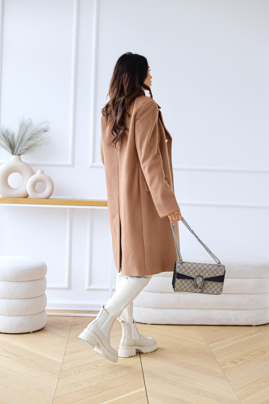 Sandra | Damen Winter Zweireihiger Mantel