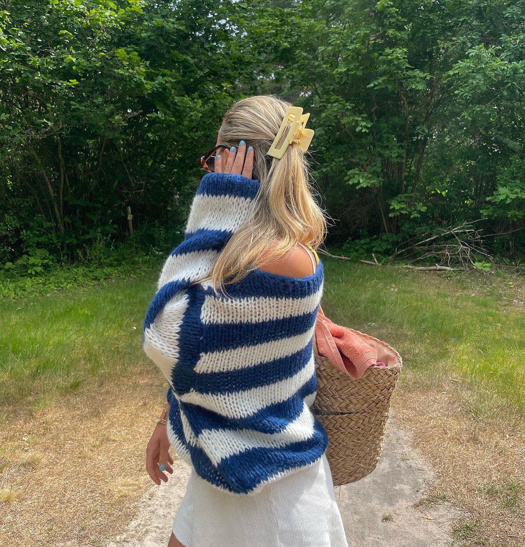 Lydia | Stylischer Gestreifter Pullover für Damen