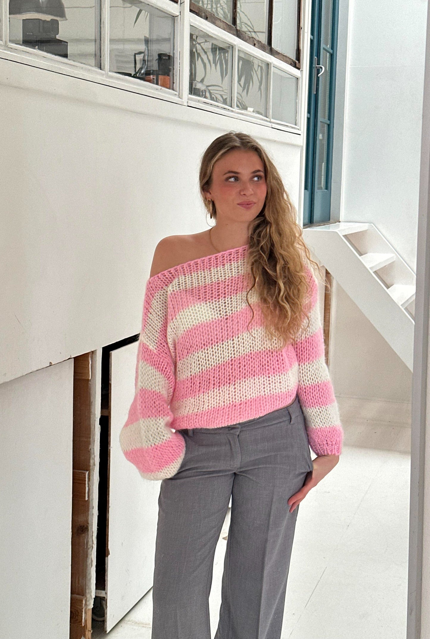 Lydia | Stylischer Gestreifter Pullover für Damen