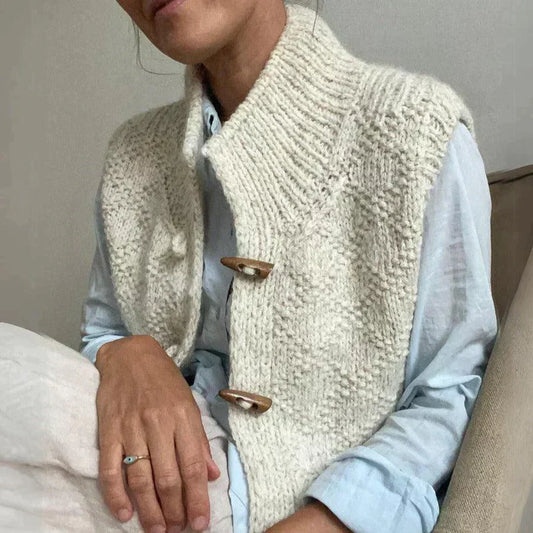 Franziska | Stylische Freizeitweste mit Knöpfen