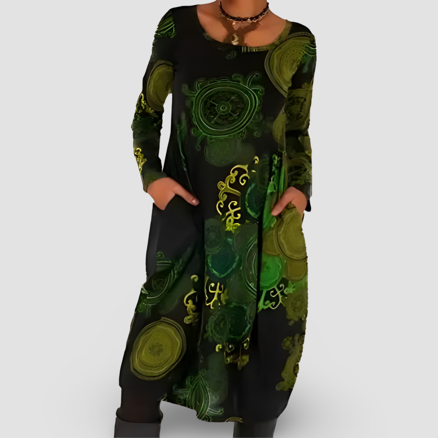 Rita | Stilvolles Kleid mit lockerem Sitz und Print