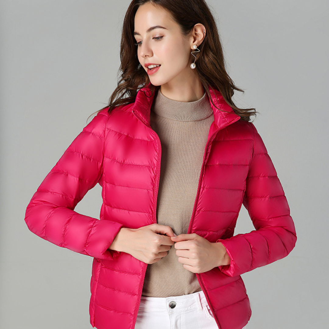 Sabina | Leichte Damen Winter-Pufferjacke mit Reißverschluss