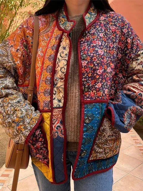 Jacqueline| Frühlingsjacke mit Blumenprint Damen